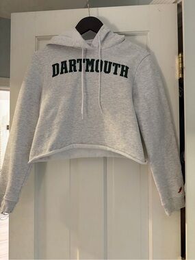 Dartmouth College Women’s Cropped Hoodie Heather Gray